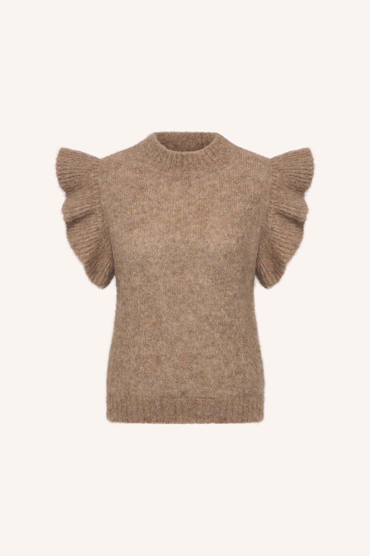 By-Bar Fossy Spencer Biscuit Melee Sleeveless Knit