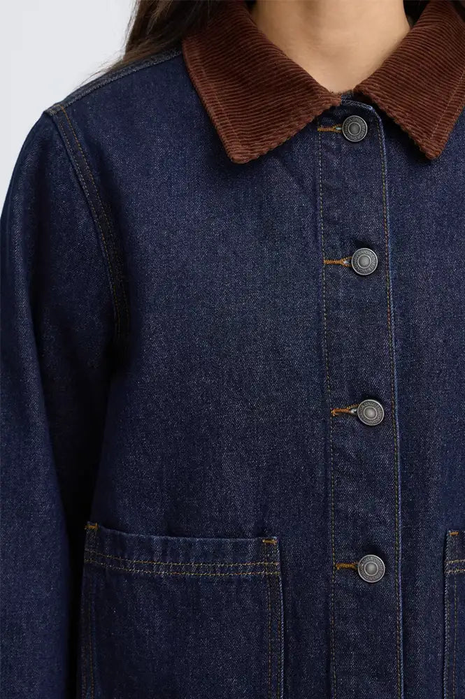 Fransa Leslie Dark Denim Jacket
