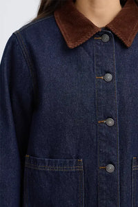 Fransa Leslie Dark Denim Jacket