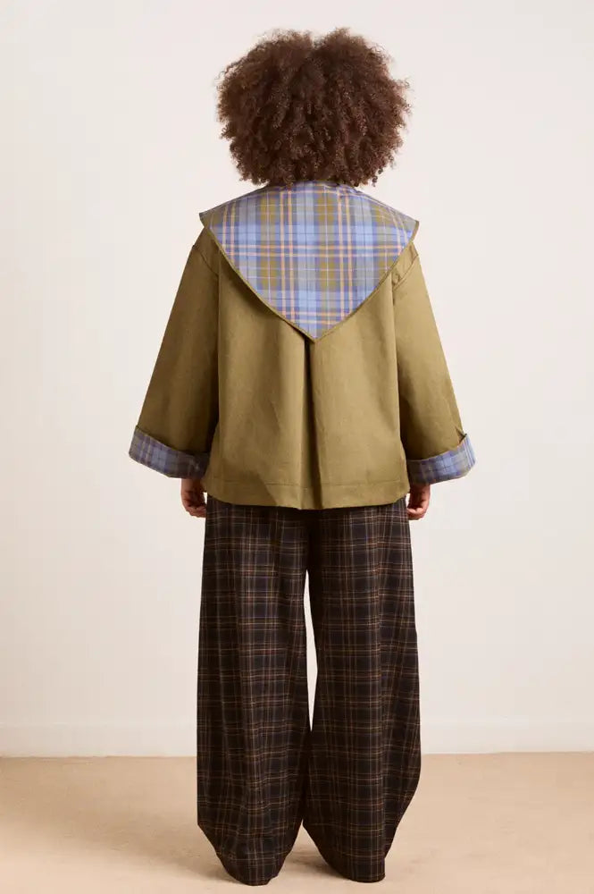 Damson Madder Jerry Olive Reversible Trench Coat