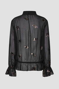 Second Female Luma Black Sequin Blouse