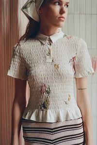 Baum Und Pferdgarten Myka Coconut Tulips Top - The Mercantile London
