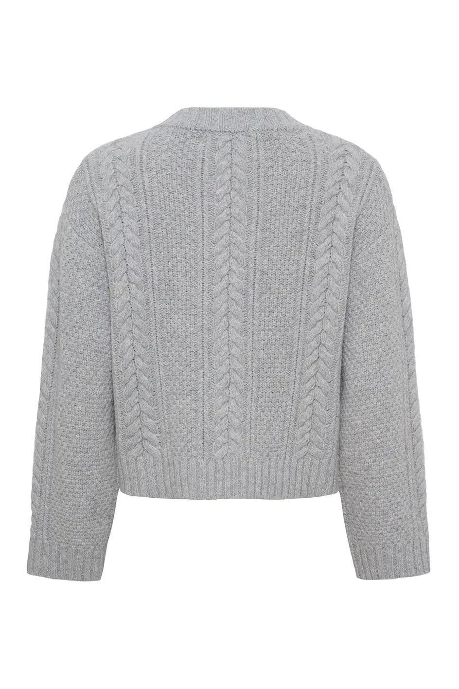 Anne Mi Heather Melange Knit Cardigan