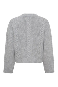 Anne Mi Heather Melange Knit Cardigan