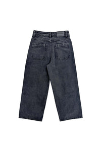 Grace & Mila Jonas Cropped Washed Balck Denim Jeans - The Mercantile London