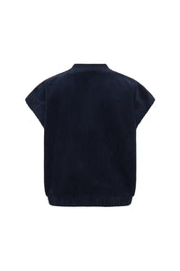 Fransa Salomi Navy Corduroy Waistcoat