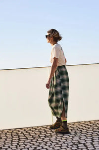 A.P Green Tartan Checked Skirt