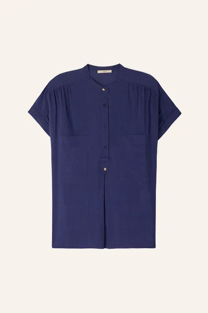 Sessùn Camille Blue Emilienne Blouse - The Mercantile London
