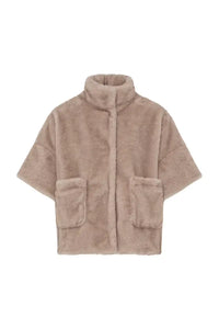 Fransa Doris Driftwood Grey Fur Jacket