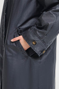 ICHI Kilavi Navy Trench Coat - The Mercantile London