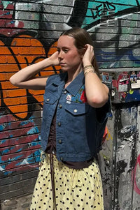 Frankie. Blue Denim S Vest