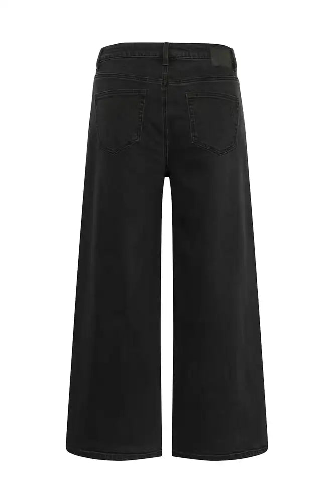 My Essential Wardrobe Alma Dark Wash Wide Leg Jeans - The Mercantile London