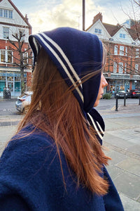 Somerville Navy Cashmere Neckerchief Scarf