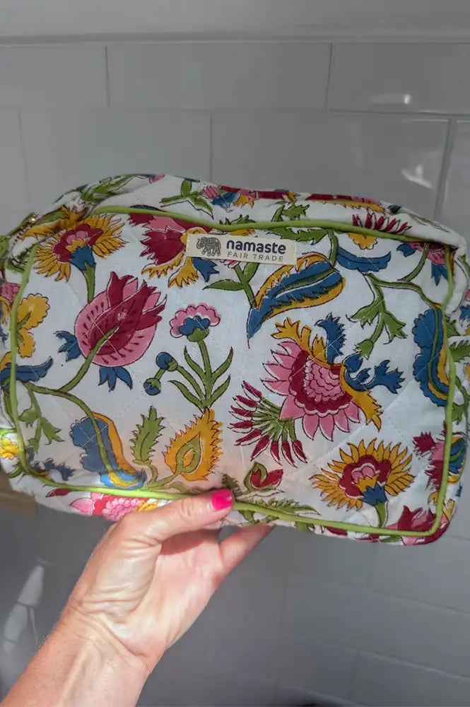 Namaste Shvanthi Block Print Wash Bag
