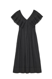 Faune Camelia Black Dress - The Mercantile London