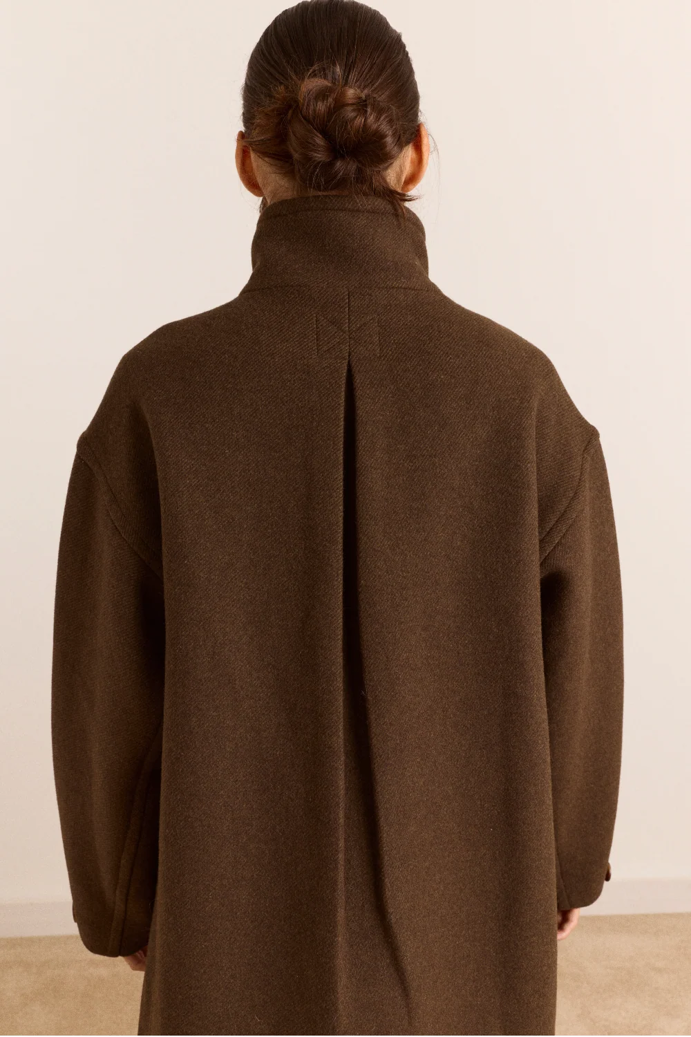 Damson Madder Agnes Chocolate Wool Coat