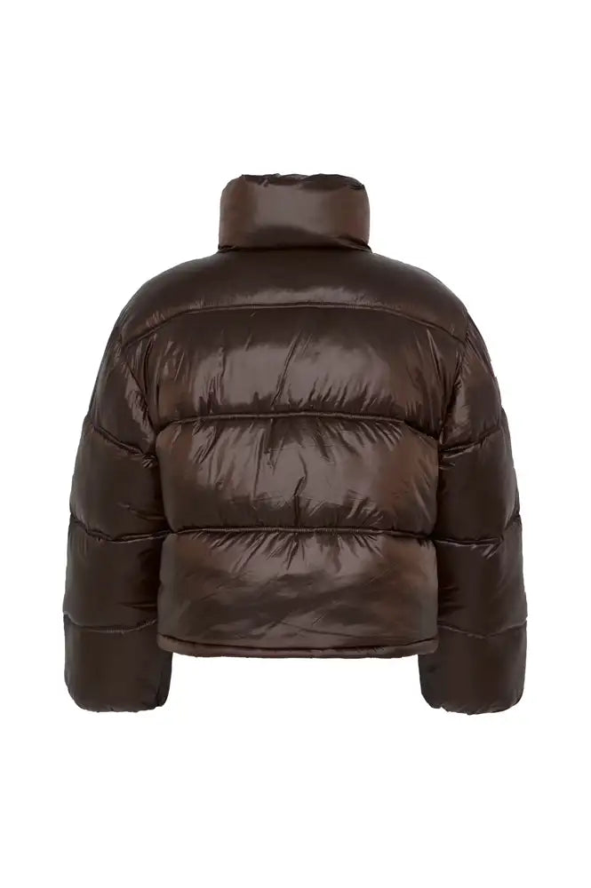 ICHI Fecina Mole Brown Puffer Jacket
