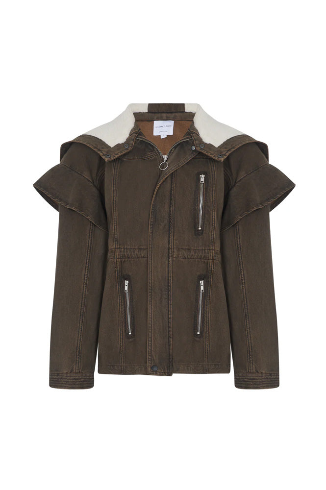 Seventy + Mochi Finn Cacao Denim Jacket - The Mercantile London