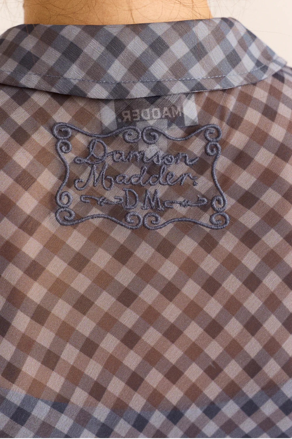 Damson Madder Hudson Blue Willow Gingham Dress