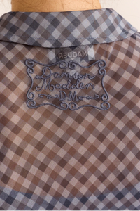 Damson Madder Hudson Blue Willow Gingham Dress