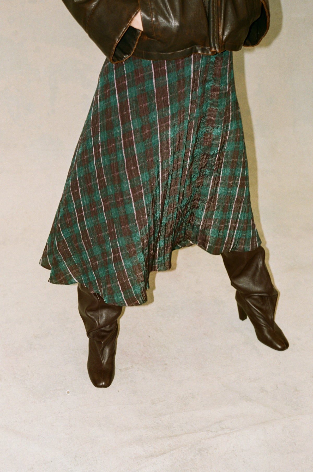 Baum Und Pferdgarten Atina Brown & Green Check Dress