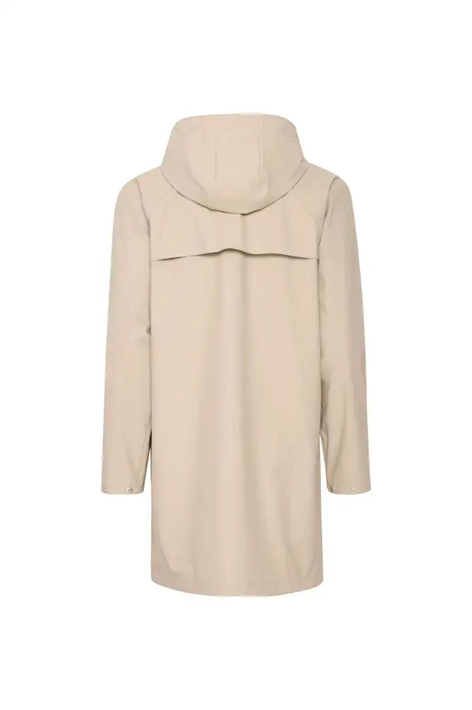 ICHI Tazi Doeskin Beige Raincoat