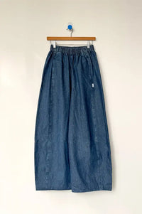Le Bon Shoppe Denim Blue Parachute Pants - The Mercantile London