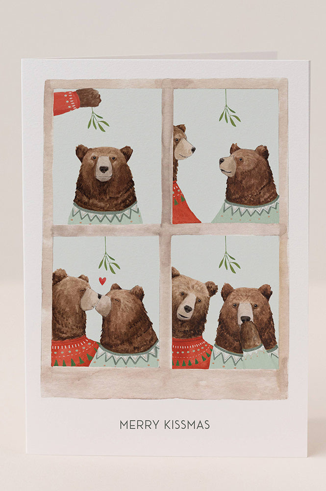 Mister Peebles Merry Kissmas Christmas Card - The Mercantile London