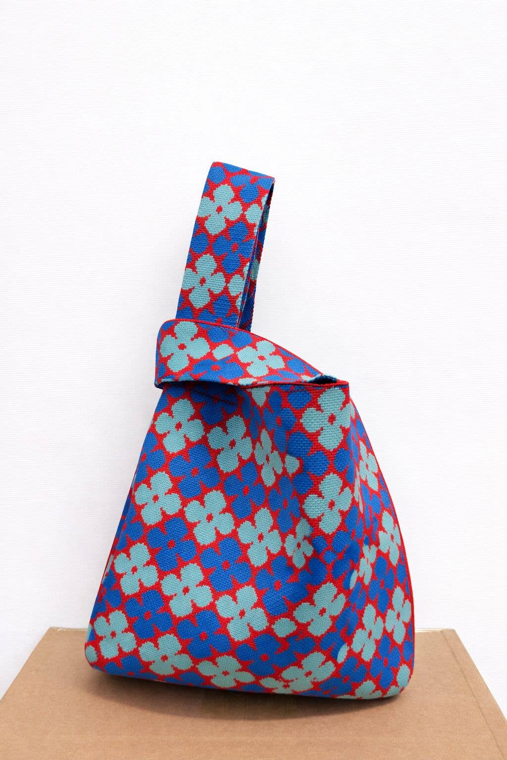 Tokeii Cobalt Bloom Knitted Bag - The Mercantile London