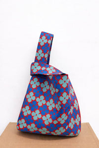 Tokeii Cobalt Bloom Knitted Bag - The Mercantile London