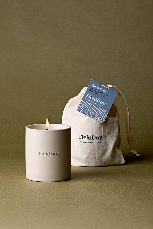 Christmas All is Calm Soy Wax Large Candle - The Mercantile London