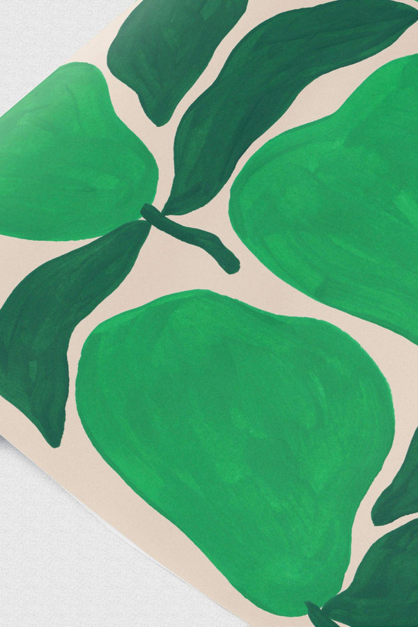 Evermade Green Pears Gift Wrap - The Mercantile London
