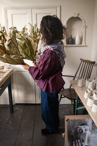 Yerse Sabannah Aubergine Blouse - The Mercantile London