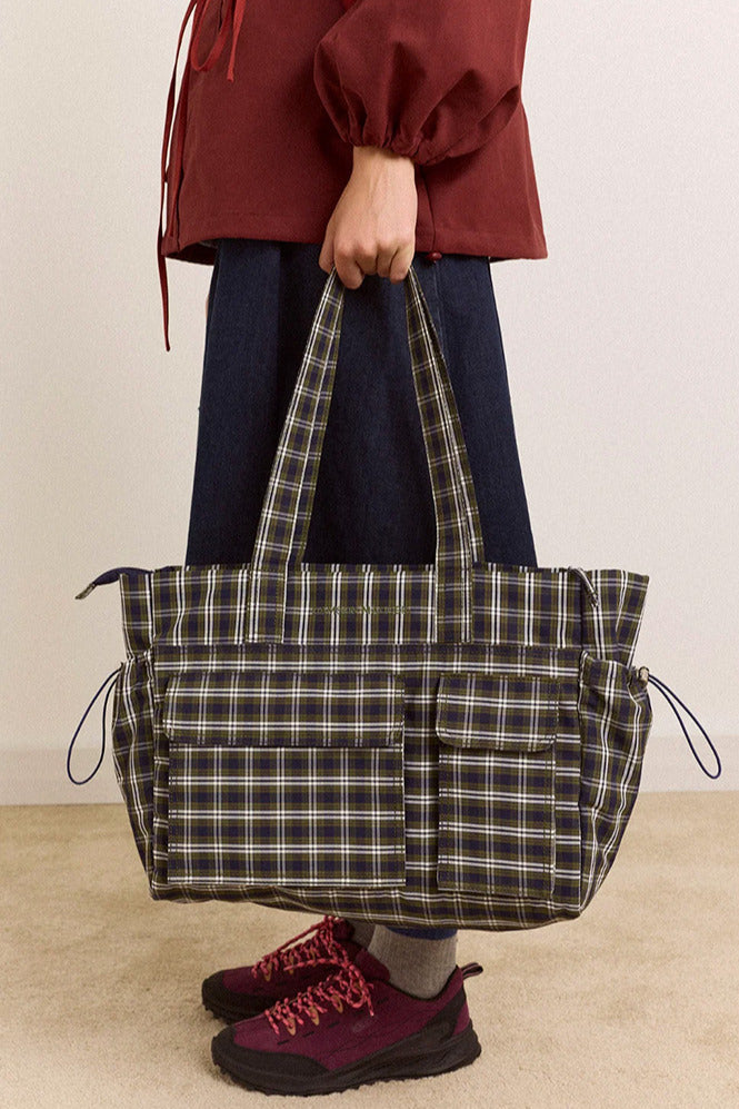 Damson Madder Eliza Lyra Check Bag
