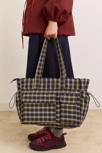 Damson Madder Eliza Lyra Check Bag