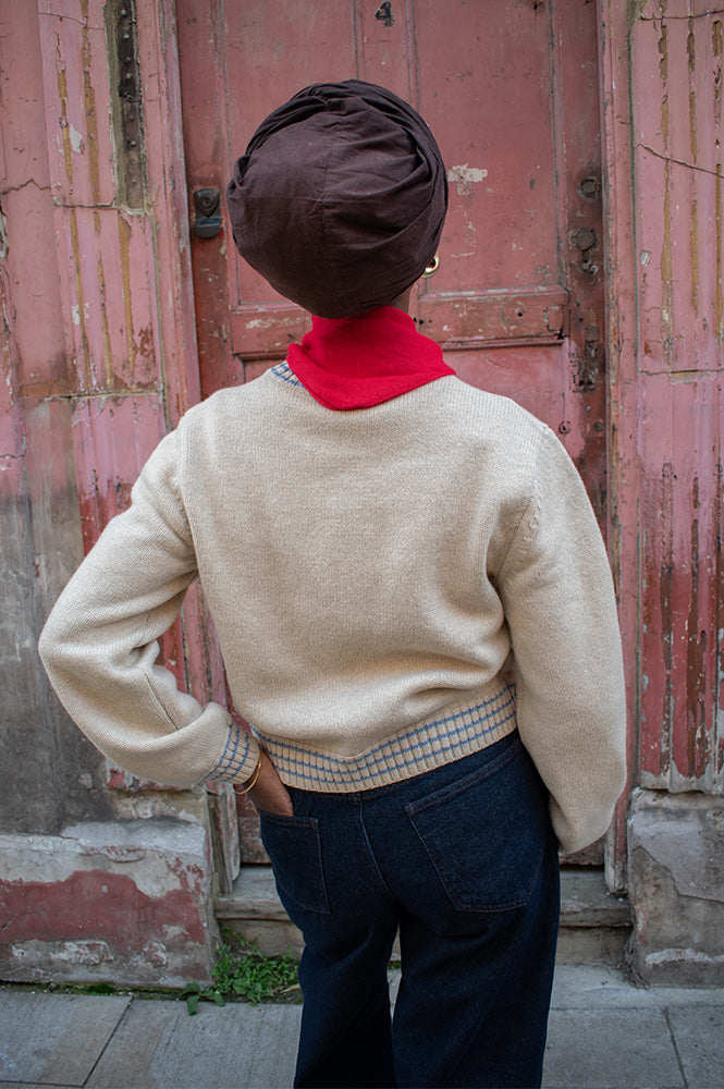 Stella Nova Soft Powder Apple Embroidered Wool Jumper - The Mercantile London