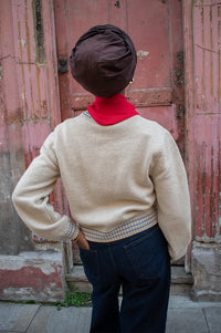 Stella Nova Soft Powder Apple Embroidered Wool Jumper - The Mercantile London