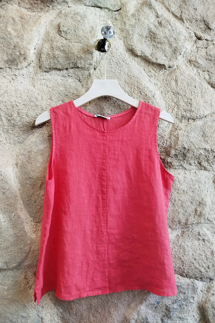 Linen & More Coral Top