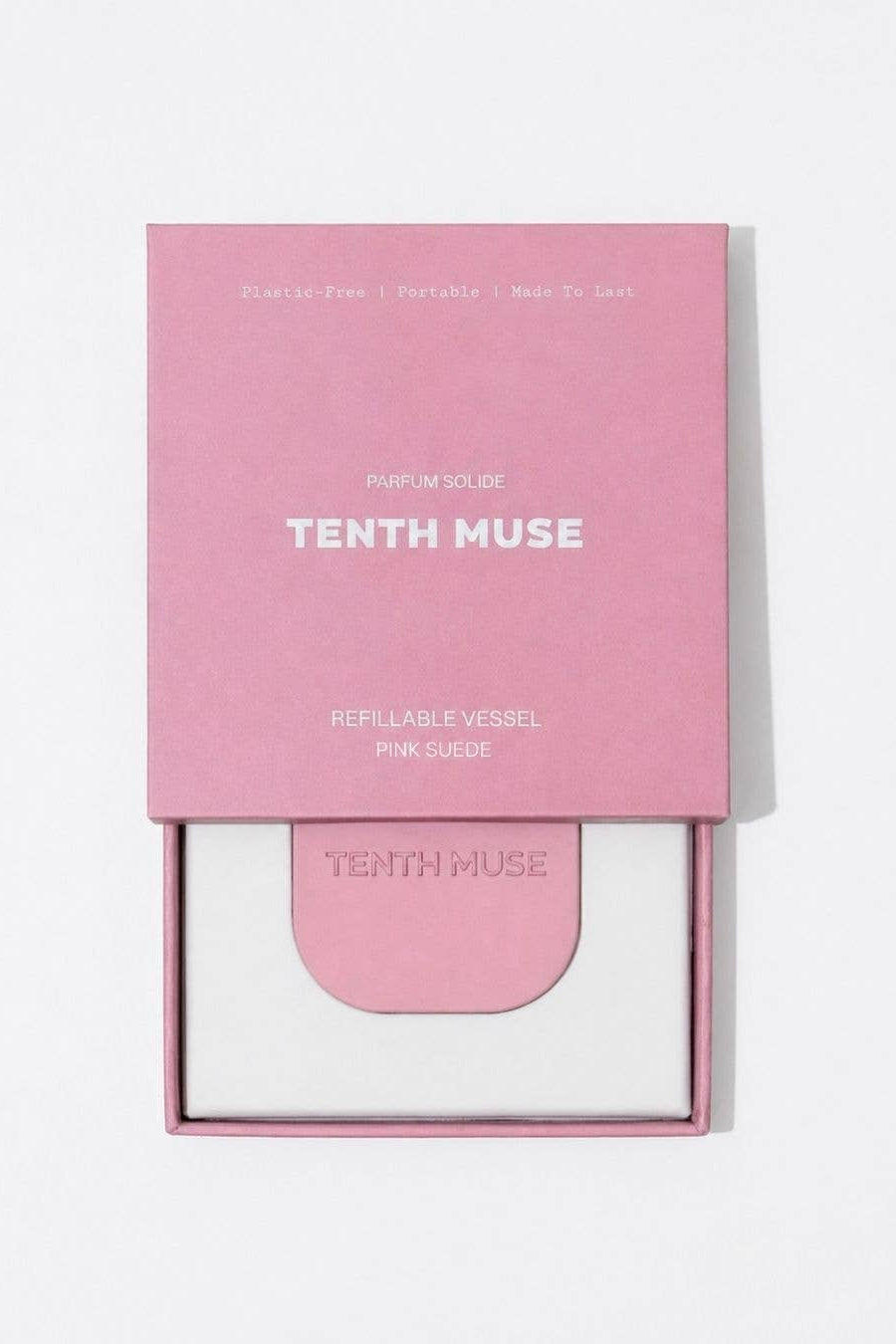 REFILLABLE VESSEL PINK SUEDE - The Mercantile London