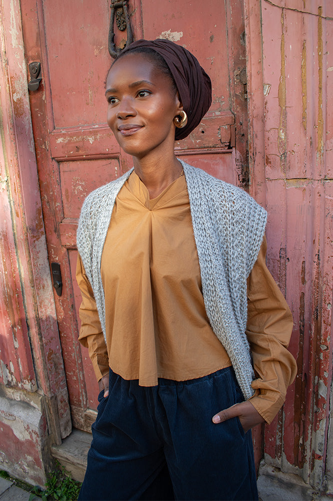 Project AJ117 Susie Grey Knit Vest - The Mercantile London