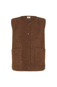 Fransa Gwynne Rain Drum Brown Waistcoat
