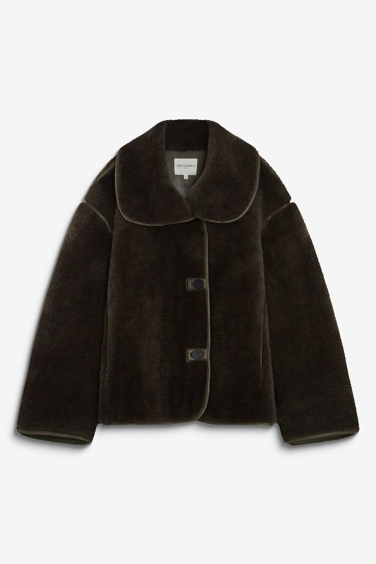 Grace & Mila Amelio Khaki Coat - The Mercantile London