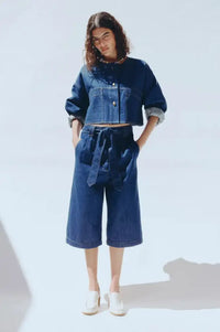 Sessùn Almodiva Seventy Blue Short Denim Jacket