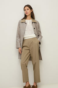 Yerse Check Water Repellent Trench Coat - The Mercantile London