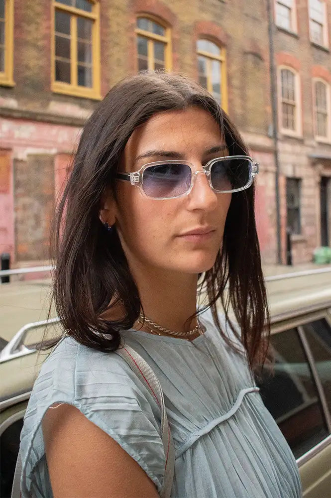 Eco Shades Kruse Clear Sunglasses - The Mercantile London