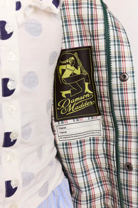 Damson Madder Liu Elderberry Check Raincoat