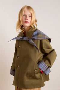 Damson Madder Jerry Olive Reversible Trench Coat