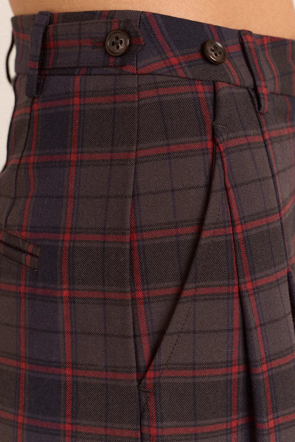 Damson Madder Haisley Sirius Check Trouser