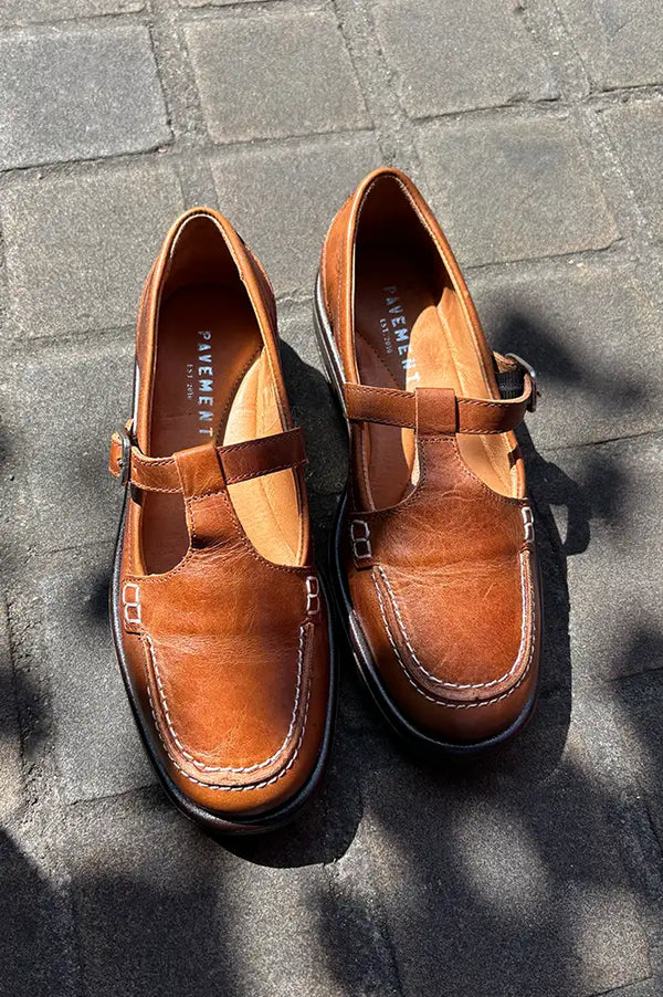 Pavement Jamila Tan Buckled Loafer