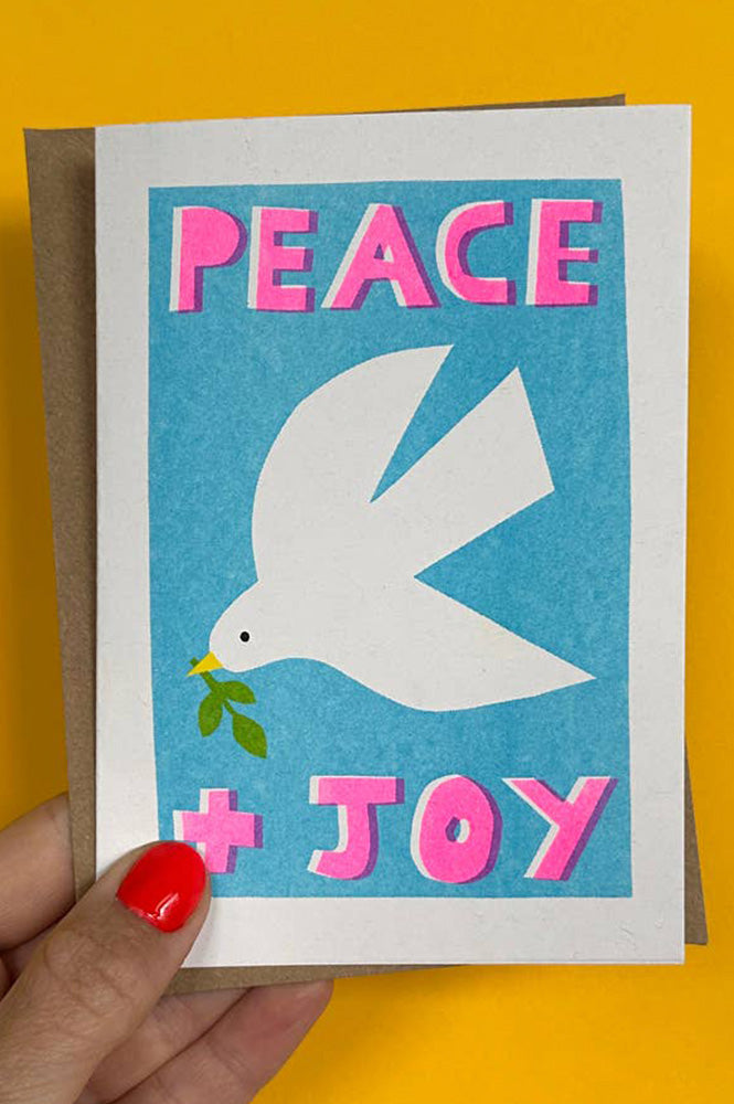 House Of Payne Peace + Joy Dove Christmas Card - The Mercantile London